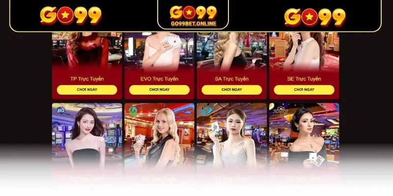 Sảnh game casino chân thực hấp dẫn